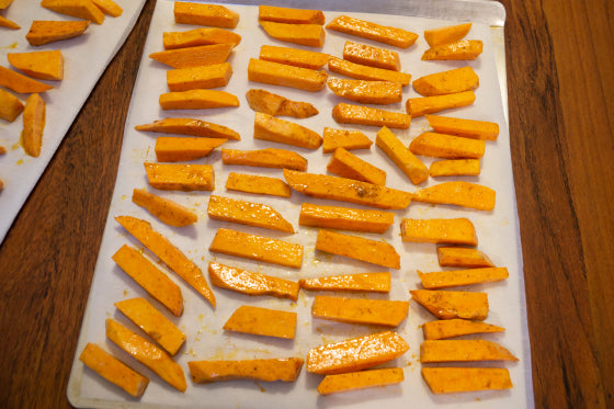 Baking Sweet Potato fries