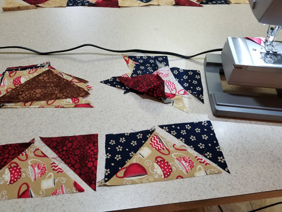 Sewing triangles
