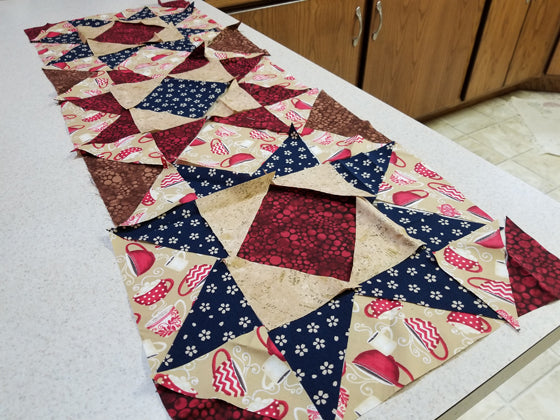 Layout of quilt squares