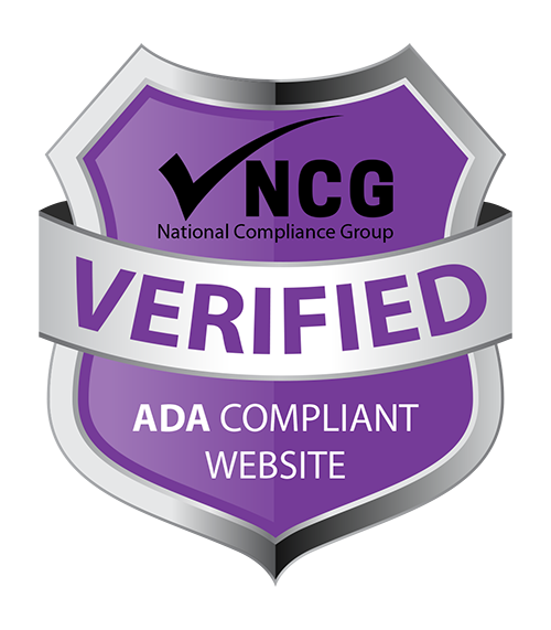 Badge showing this website is NCG verified ADA compliant