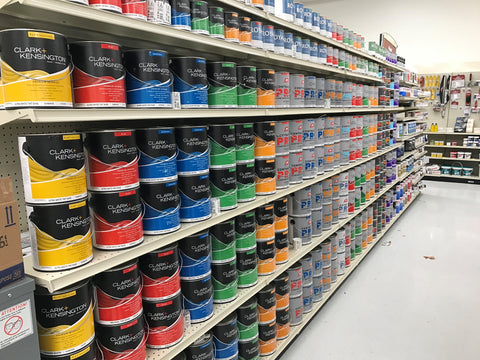 cans of paint 